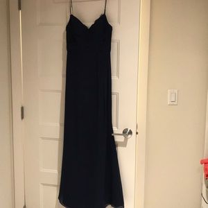 Navy formal/bridesmaid floor length dress